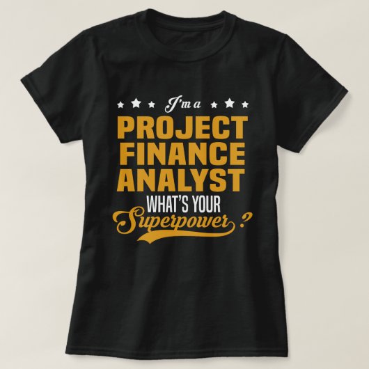 Projektfinanzanalytiker T-Shirt (Design vorne)