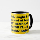 Projektion und Sadismus Tasse (VorderseiteRechts)