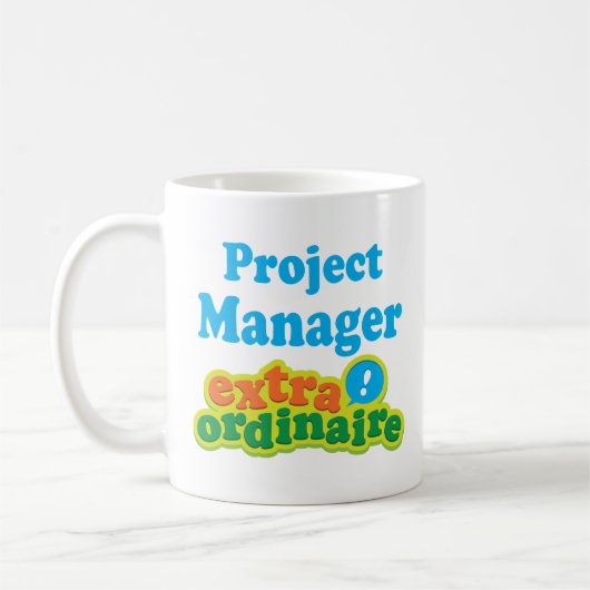 Projektleiter-Extraordinaire Geschenk-Idee Kaffeetasse (Links)