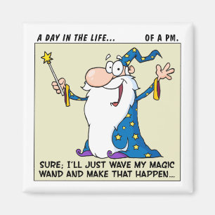 Projektleiter haben magische Power Magnet