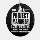 Projektleiter Ich löse Probleme Sie kennen T-S nic Keramik Ornament (Links)