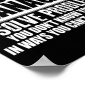 Projektleiter Ich löse Probleme Sie kennen T-S nic Poster (Ecke)