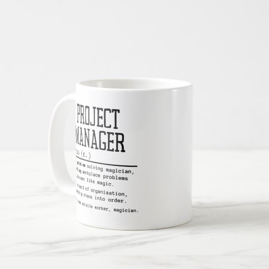 Projektleiter Kaffeetasse (Vorderseite Links)