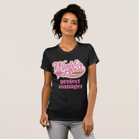 Projektleiter-Rosa-Geschenk T-Shirt (Vorne ganz)