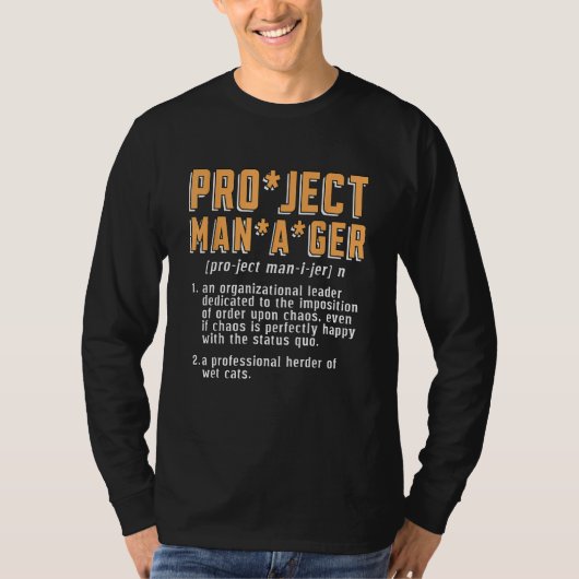 Projektleiter und Organisationsleiter T-Shirt (Vorderseite)