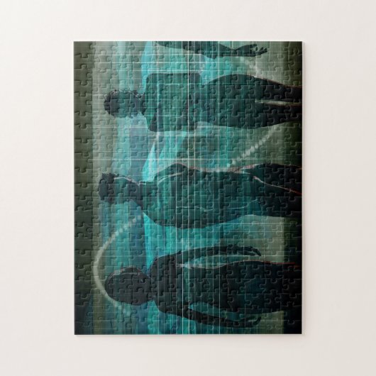 Projektleiter-und Software-Lösungen Puzzle (Vertikal)