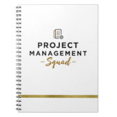 Projektmanagement-Squad-Notebook - Dokumentsymbol Notizblock (Vorderseite)