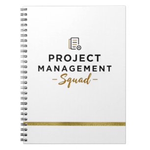 Projektmanagement-Squad-Notebook - Dokumentsymbol Notizblock