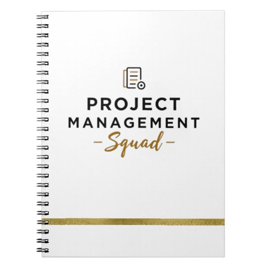 Projektmanagement-Squad-Notebook - Dokumentsymbol Notizblock (Vorderseite)