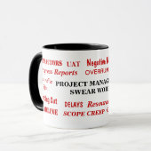 Projektmanagement Swear Words Funny Team Geschenk Tasse (Vorderseite Links)