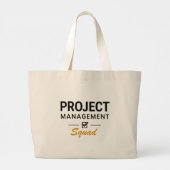 Projektmanagement-Team – Checklist-Edition Jumbo Stoffbeutel (Rückseite)