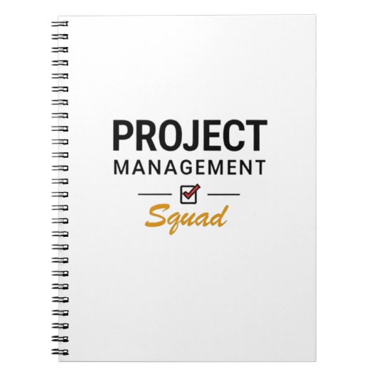 Projektmanagement-Team Notizblock (Vorderseite)
