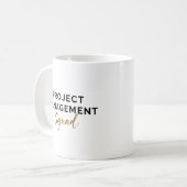 Projektmanagement-Team – Sauber Kaffeetasse (Vorderseite Links)