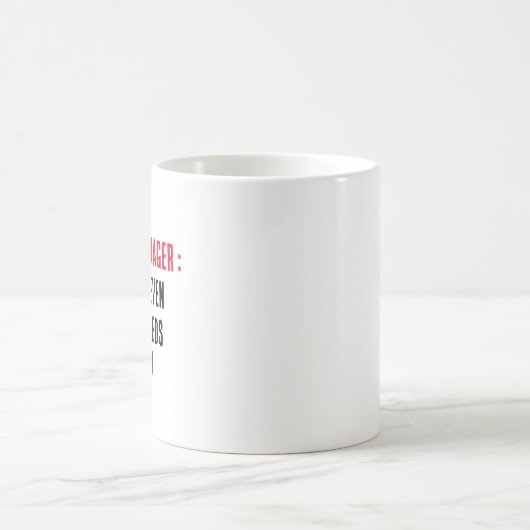 Projektmanager Denn selbst Chaos braucht einen Pla Kaffeetasse (Mittel)