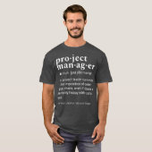 Projektmanager Funny Dictionary Definition T-Shirt (Vorne ganz)