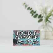 Projektmanager für die Vermietung von Visitenkarte (Stehend Vorderseite)