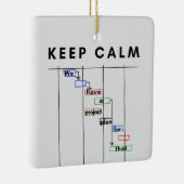 Projektmanager Gantt Behalte Calm Keramikornament (Rechts)