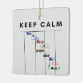 Projektmanager Gantt Behalte Calm Keramikornament (Links)