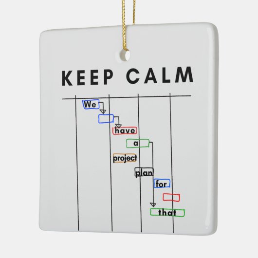 Projektmanager Gantt Behalte Calm Keramikornament (Links)