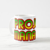 Projektmanager grün bis rot kaffeetasse (Vorderseite Links)