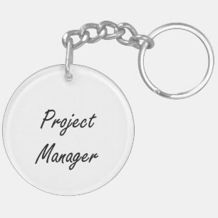 Projektmanager künstlerisches Jobdesign Schlüsselanhänger