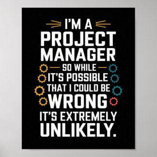 Projektmanager Leinwand Kunst - Funny Office Decor Poster