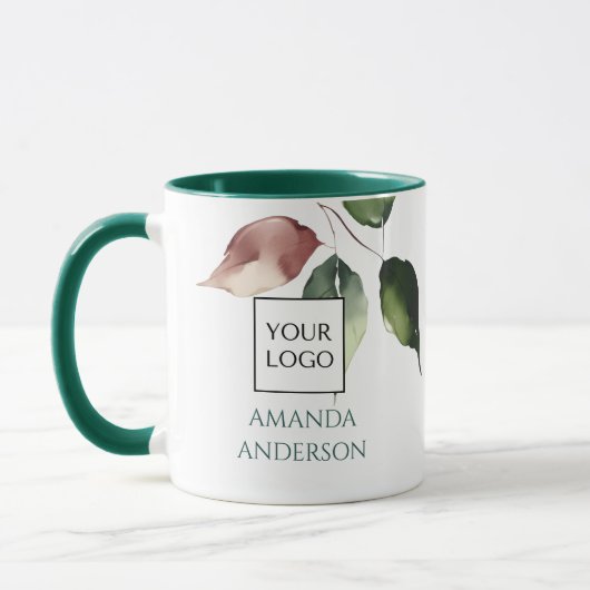 Projektmanager mit Hunter-Grün-Logo Tasse (Links)