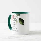 Projektmanager mit Hunter-Grün-Logo Tasse (Vorderseite Links)