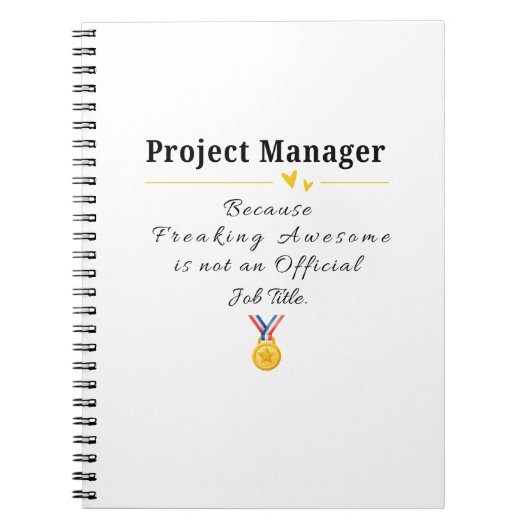 Projektmanager Notizblock (Vorderseite)