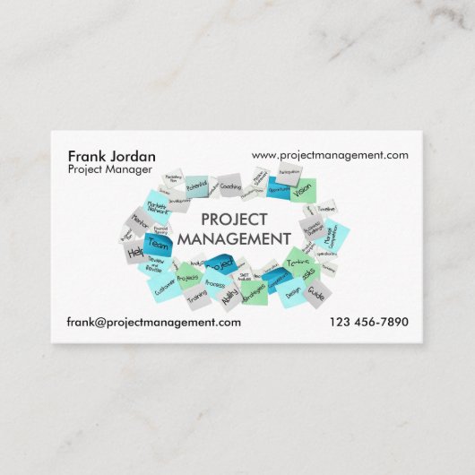 Projektmanager Visitenkarte (Vorderseite)