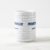 Projektmanager Was ist Ihr Super-Power?Ziegel Kaffeetasse (Mittel)