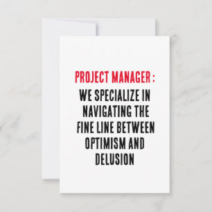 Projektmanager Wir spezialisieren uns auf die Navi Dankeskarte