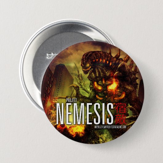 ProjektNemesis - der Knopf! Button (Vorne & Hinten)
