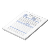 Projektplaner Notepad Notizblock (Rotiert)