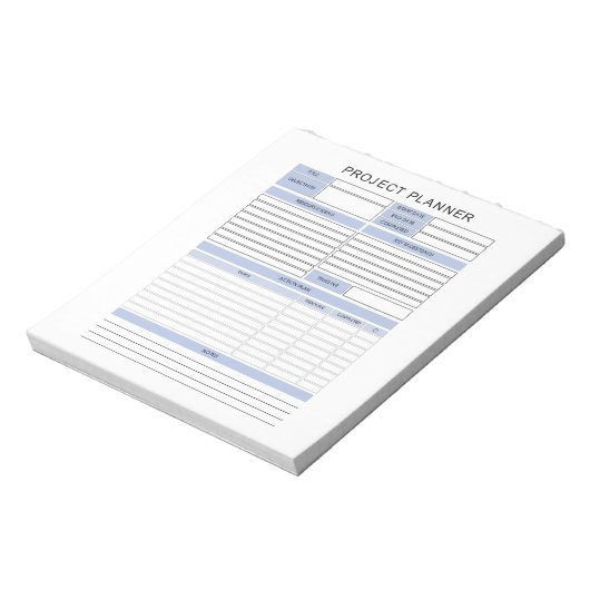 Projektplaner Notepad Notizblock (Rotiert)
