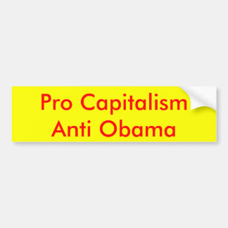 Prokapitalismus AntiObama Autoaufkleber
