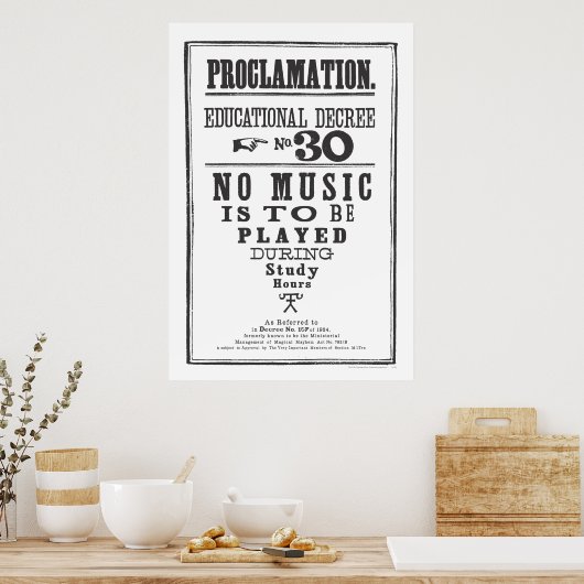 Proklamation 30 poster (Küche)