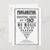 Proklamation 30 postkarte (Vorne/Hinten)