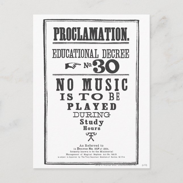 Proklamation 30 postkarte (Vorderseite)