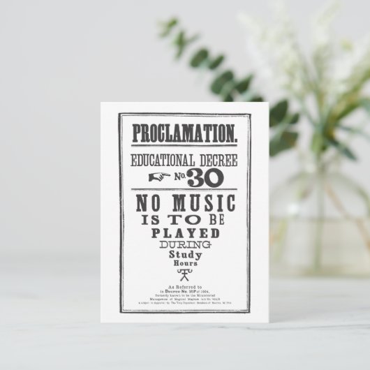 Proklamation 30 postkarte (Stehend Vorderseite)