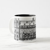 Proklamation des Friedens Zweifarbige Tasse (Vorderseite Links)