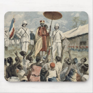 Proklamation des neuen Königs von Dahomey Mousepad