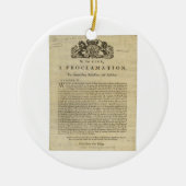 Proklamation durch den König für die Aufhebung des Keramikornament (Vorne)