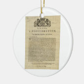 Proklamation durch den König für die Aufhebung des Keramikornament (Links)