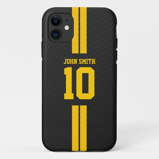 Prokohlenstoff-Faser iPhone 5 fußball-Jerseys Case-Mate iPhone Hülle (Rückseite)