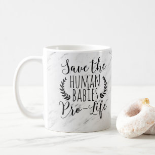 Proleben-Geschenk retten den menschlichen Babys Kaffeetasse