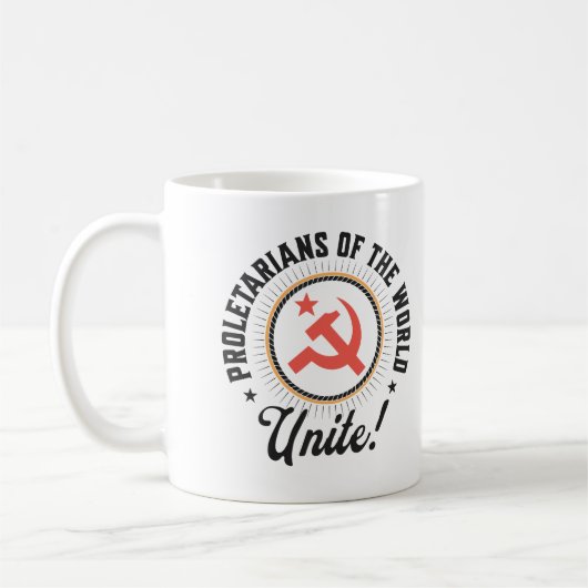 Proletarians of the World Unite! Kaffeetasse (Links)
