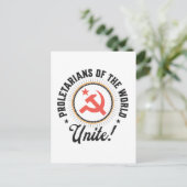 Proletarians of the World Unite! Postkarte (Stehend Vorderseite)
