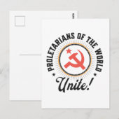 Proletarians of the World Unite! Postkarte (Vorne/Hinten)