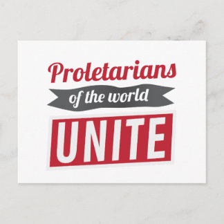Proletarier der UNITE Postkarte